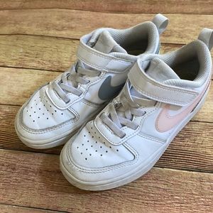Little Girls Nike Court Borough Low 2 Shoes